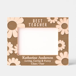 Daisy Best Teacher Etched Frames Geätzte Rahmen