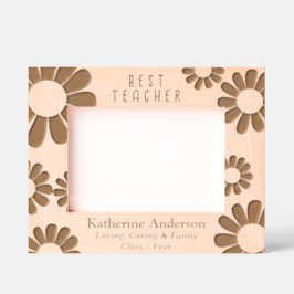 Daisy Best Teacher Etched Frames Geätzte Rahmen