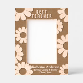 Daisy Best Teacher Etched Frames Geätzte Rahmen