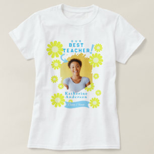 Daisy Best Teacher Foto White T-Shirt