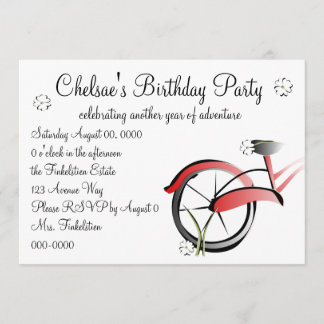 Daisy Bike Ride Einladung