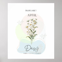Daisy Birth Blume für April