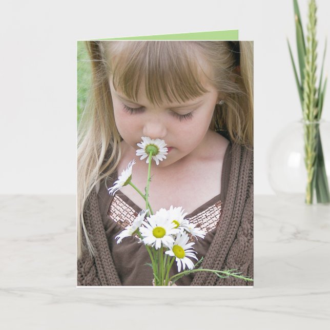 Daisy Birthday Card Karte (Vorderseite)