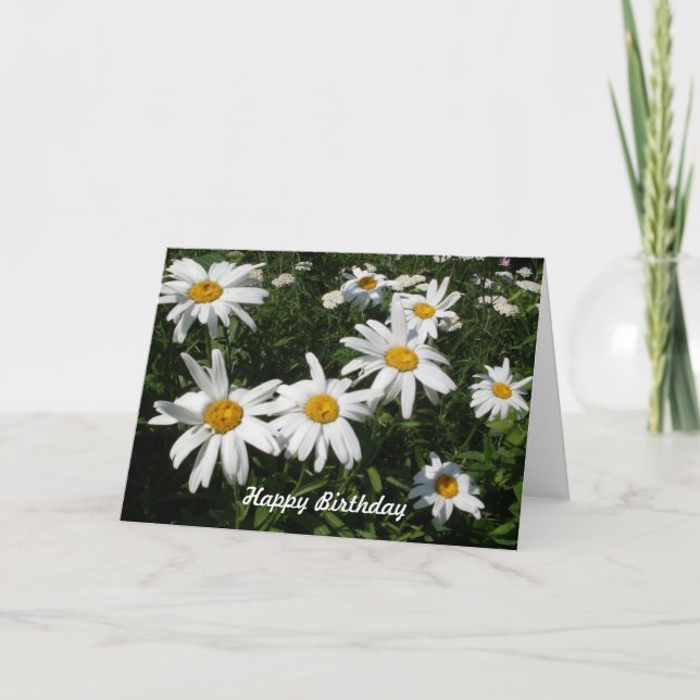 Daisy Birthday Card Karte (Vorderseite)
