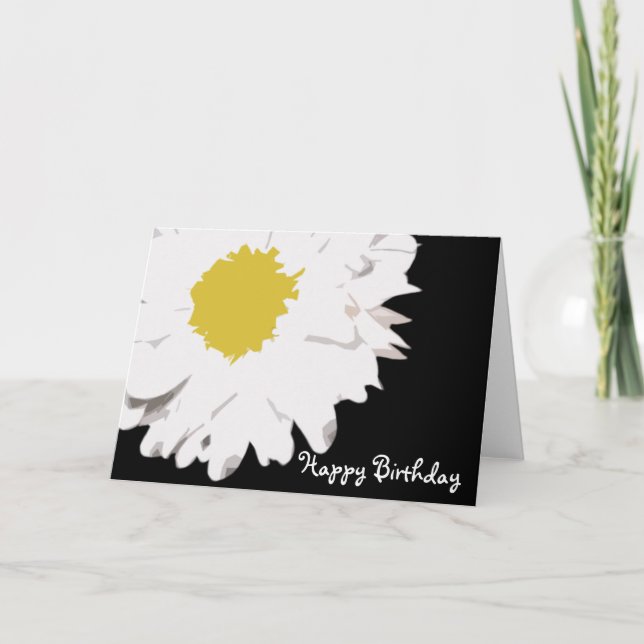 Daisy Birthday Card Karte (Vorderseite)