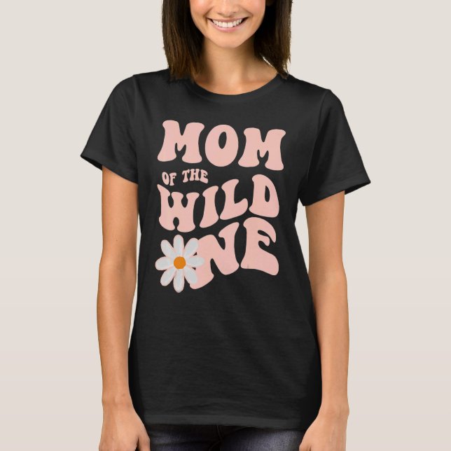 Daisy Birthday Mama Wild One Boho Daisy 1st Birthd T-Shirt (Vorderseite)