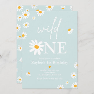 Daisy Birthday Party Bohmian Wild 1 1. Geburtstag Einladung