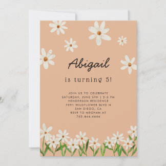 Daisy Birthday Party Einladung