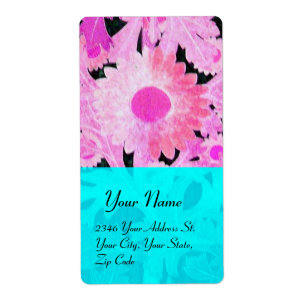 DAISY, blaue Turquase, rosa schwarz