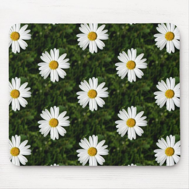Daisy Bloom nahtloses Muster + Ihre Ideen Mousepad (Vorne)