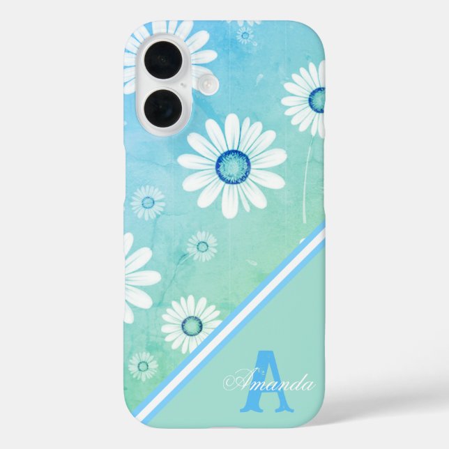 Daisy Blooms: Minimalistisches Blumenmuster Case-Mate iPhone Hülle (Rückseite)