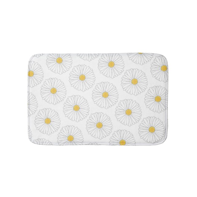Daisy Blossom Blume Daisies Garden Party Floral Badematte (Vorderseite)
