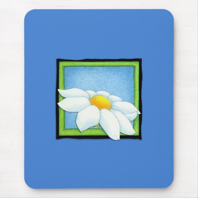 Daisy-Blue-Mousepad Mousepad (Vorne)