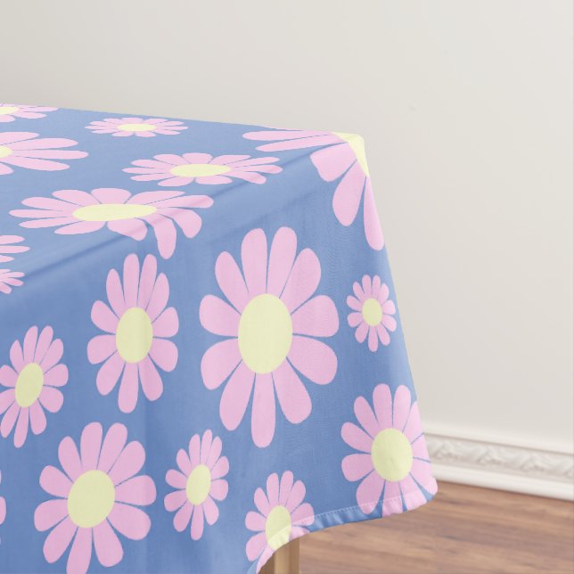 Daisy Blue Pink Tischdecke (Beispiel)