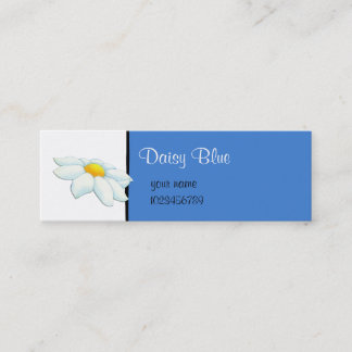 Daisy Blue Small Business Card Mini Visitenkarte