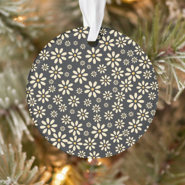 Daisy Blume ästhetisch gelb dekoriert Ornament (Baum)