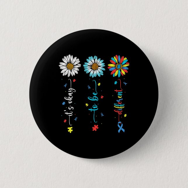 Daisy Blume Autismus Bewusstsein, dass sein Ok and Button (Vorderseite)