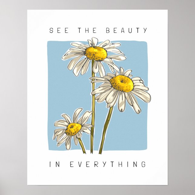Daisy Blume Beauty Slogan Poster (Vorne)