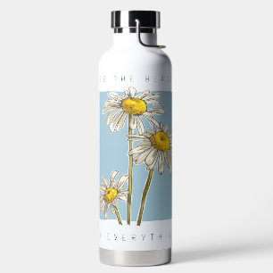Daisy Blume Beauty Slogan Trinkflasche