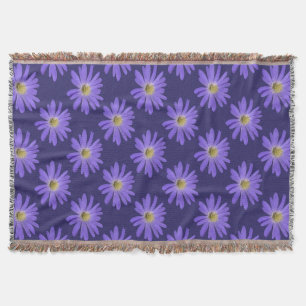 Daisy Blume Blanket Lila Daisies Throw Blanket Decke