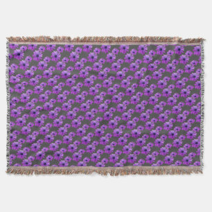 Daisy Blume Blanket Lila Daisies Throw Blanket Decke
