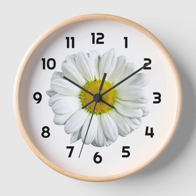 Daisy Blume Boho Wall Clock Uhr (Vorderseite)