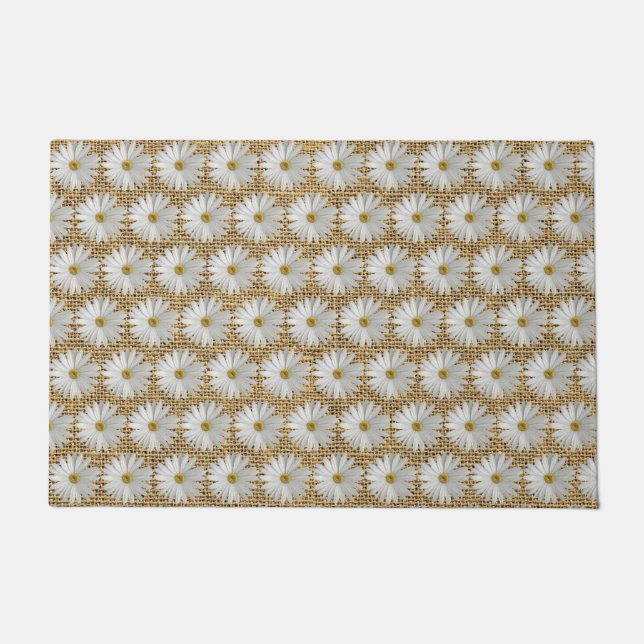 Daisy Blume Burlap Fußmatte (Vorderseite)