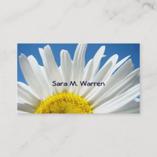 Daisy Blume Business Cards White Yellow Blue Visitenkarte