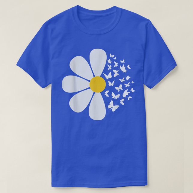 Daisy Blume Butterflies Spring Nature Garden Gard T-Shirt (Design vorne)