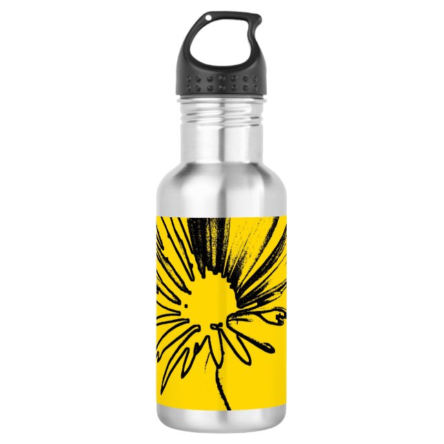 Daisy Blume c.1982 - Fine Art Edelstahlflasche (Vorderseite)