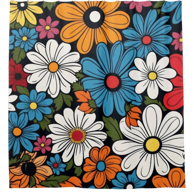 Daisy-Blume Duschvorhang (Vorderseite)