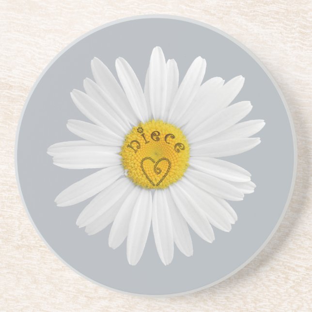 Daisy Blume for Niece Art Customground Sandstein Untersetzer (Vorne)