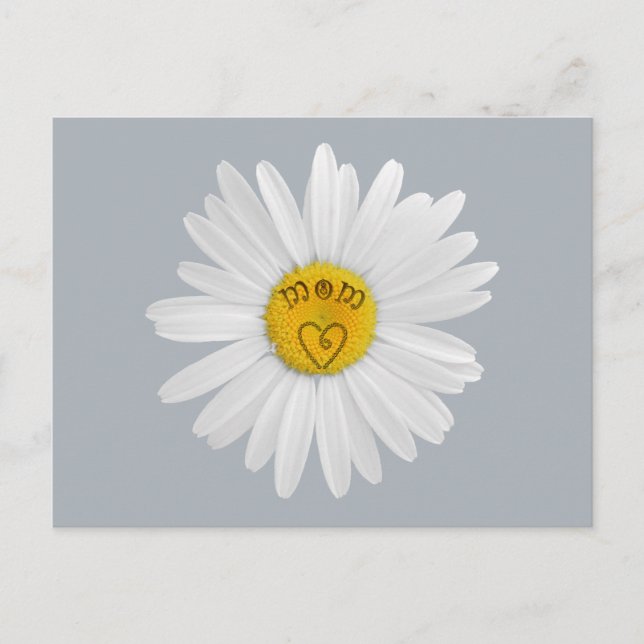 Daisy Blume für Mama Art Customizing Background Postkarte (Vorderseite)