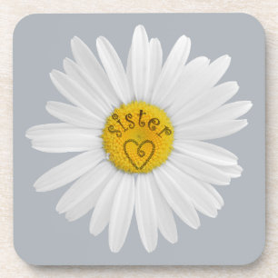 Daisy Blume für Sister Art Customizing Background Getränkeuntersetzer