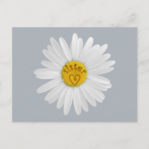 Daisy Blume für Sister Art Customizing Background Postkarte