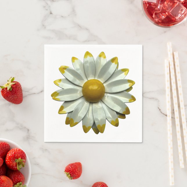 Daisy Blume - Hochzeit des Blumenfrühlings Sommerg Serviette (Beispiel)