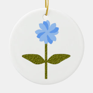 Daisy Blume Hübsch Blue Custom Birthday Keramik Ornament