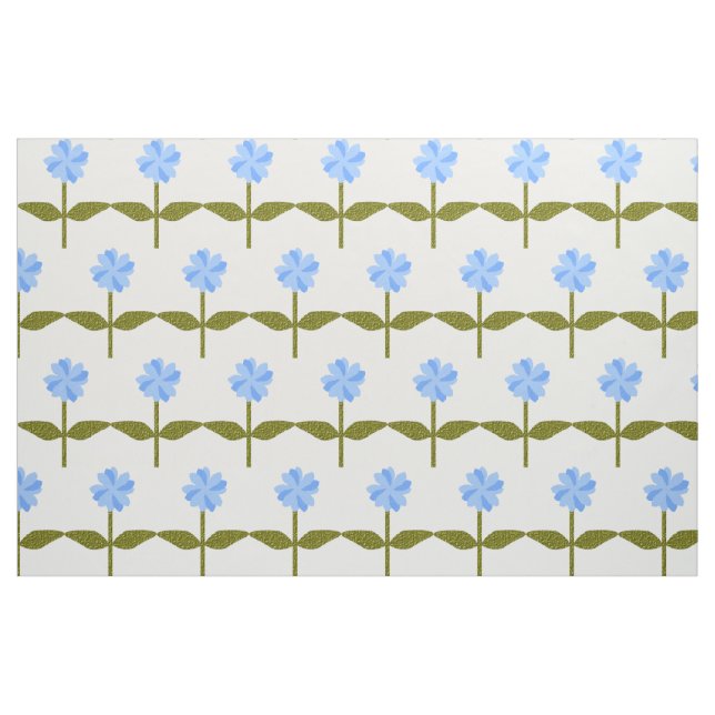 Daisy Blume Hübsch Blue Floral Gemustertes Gewebe Stoff (Fat Quarter (45,7 x 55,9 cm))