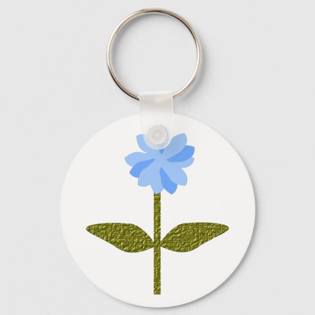 Daisy Blume Hübsch Blue Schlüsselanhänger (Vorderseite)