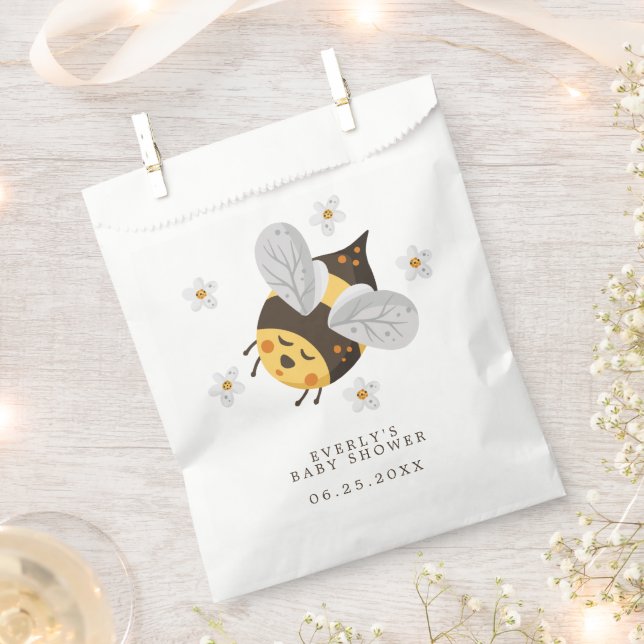 Daisy Blume Hummel Bee Green Baby Dusche Geschenktütchen (Ausgeschnitten)