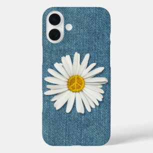 Daisy Blume Inner Peace Symbol - Denim Jeans iPhone 16 Plus Hülle