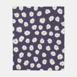 Daisy Blume: kleines, nahtloses Muster. Fleecedecke