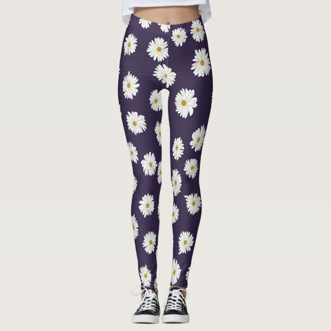 Daisy Blume: kleines, nahtloses Muster. Leggings (Vorderseite)