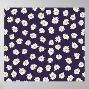 Daisy Blume: kleines, nahtloses Muster. Poster