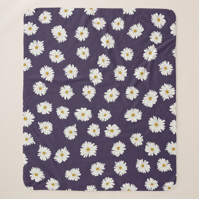 Daisy Blume: kleines, nahtloses Muster. Sherpadecke (Vorderseite)