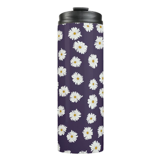 Daisy Blume: kleines, nahtloses Muster. Thermosbecher (Vorderseite)