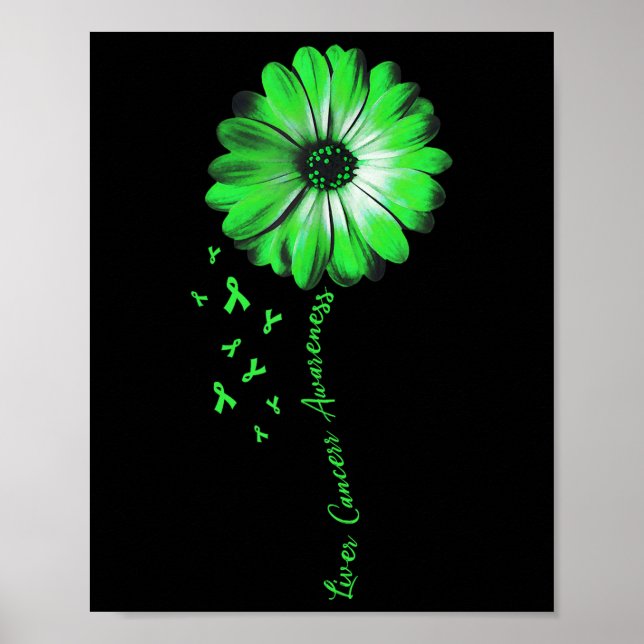Daisy Blume Leberkrebs-Geschenke Poster (Vorne)