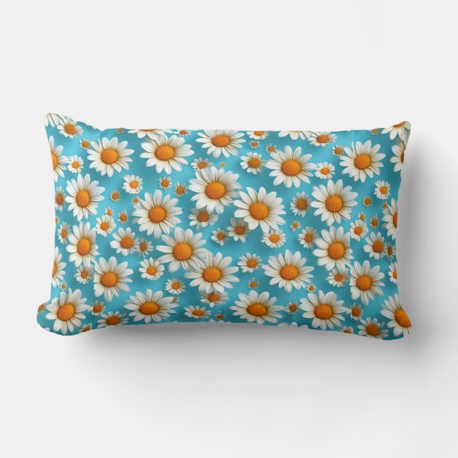Daisy-Blume Lendenkissen (Vorderseite)