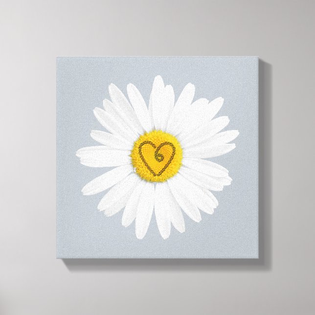 Daisy Blume Liebe Art Customizing Background Leinwanddruck (Vorderseite)