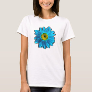 Daisy Blume mit Blue Petals T-Shirt